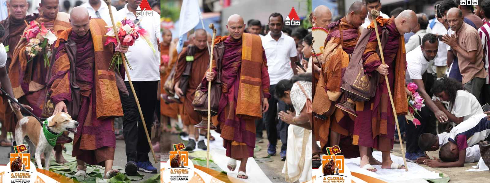 සාමයේ දූපතට සාමයේ පාගමනේ තුන්වැනි දිනය අදයි.